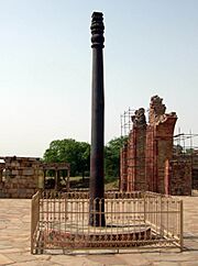 Archivo:Dhaj the Great Iron Pillar, Delhi