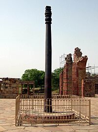 Archivo:Dhaj the Great Iron Pillar, Delhi