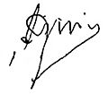 Firma de Enrique A. Jiménez