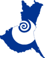 Flag map of Ibaraki Prefecture