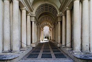 Archivo:Forced perspective gallery by Francesco Borromini