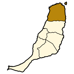 Extensión del municipio dentro de Fuerteventura