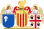 Heraldic Emblems of the Kingdom of Aragon with supporters.svg