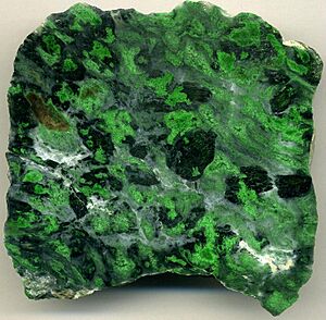 Archivo:Kosmochlor jade, Jurassic, Burma 1