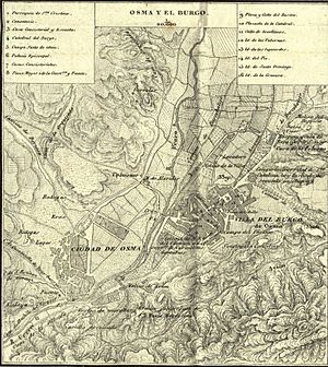 Archivo:Mapa de Osma y El Burgo, 1860, de Francisco Coello