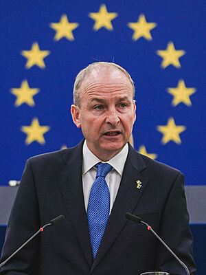 Micheál Martin addressing the chamber in Strasbourg (cropped).jpg