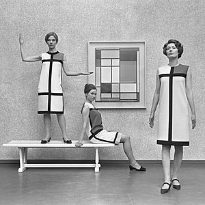 Archivo:Mondriaanmode door Yves St Laurent (1966)