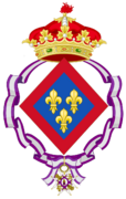 Posthumous Coat of arms of Isabella, Infanta of Spain (1851–1931)