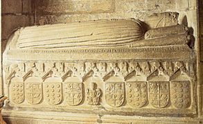 Sepulcro de la reina Juana de Castro, segunda esposa de Pedro I el Cruel, rey de Castilla y León (Catedral de Santiago de Compostela)