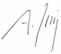 Signature d'Alphonse Juin