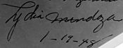 Signature on 19 January 1948 of Lydia Mendoza (cropped).jpeg