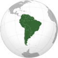 South America (orthographic projection)