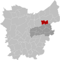 Waasmunster East-Flanders Belgium Map