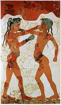Archivo:Young boxers fresco, Akrotiri, Greece
