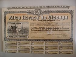 Archivo:Accion Altos Hornos Vizcaya (1948)