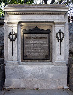 Archivo:Bennett Park New York Manhattan Fort Washington Memorial Mark