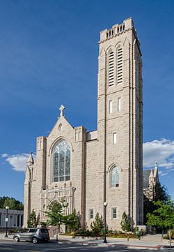 Cathedral of St. Mary, Cheyenne, WY, Southwest view 20110823 1.jpg