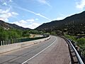 Deadman's Curve on Old Route 66, Tijeras Canyon NM