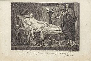 Epicurus en Leontium, Ludwig Gottlieb Portman, 1803.jpg