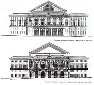 Archivo:Fachada del Teatro Real (Proyecto) fotos 1 y 2