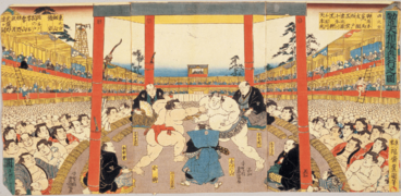 Grand-Kanjin-Sumo-Tournament-by-Utagawa-Kunisada-1846