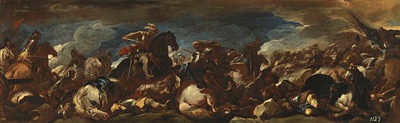 Luca Giordano, The Battle of San Quintín (sketch)