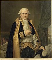 Archivo:Naigeon Elzidor - Gaspard Monge (1746-1818), comte de Peluse, mathématicien, en grand habit de Président du Sénat Conservateur