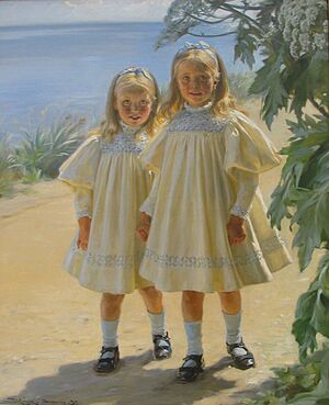 Archivo:P S Krøyer 1897 - Døtrene Benzon
