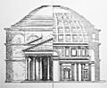 Panteón de Roma alzado