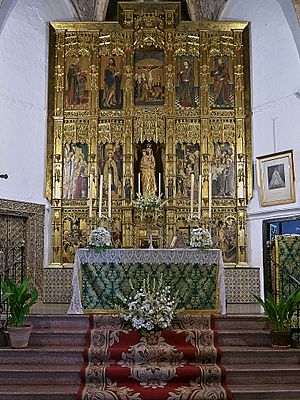 Archivo:Retablo mayor de la Iglesia de Nuestra Señora de las Nieves, Alanís