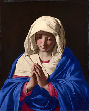 Archivo:SASSOFERRATO - Virgen rezando (National Gallery, Londres, 1640-50)