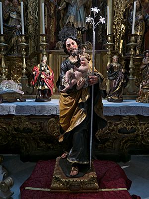 Archivo:San José con el Niño Jesús, Luisa Roldán (Sevilla)