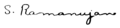 Signature of Srinivasa Ramanujan