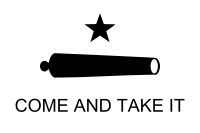 Archivo:Texas Flag Come and Take It