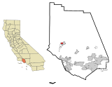 Ventura County California Incorporated and Unincorporated areas Meiners Oaks Highlighted.svg