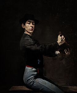 (Barcelona) Autoretrat - Ramon Casas 1883 - MNAC.jpg