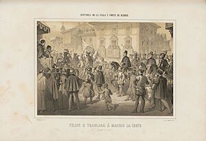 Archivo:1862, Historia de la Villa y Corte de Madrid, vol. 2, Felipe II traslada á Madrid la Corte