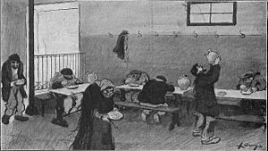 Archivo:1905-10-09, La Ilustración Artística, La tienda asilo de Madrid, Lengo