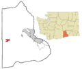 Benton County Washington Incorporated and Unincorporated areas Prosser Highlighted