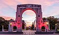 Bridge of Remembrance during the sunset, Christchurch, New Zealand