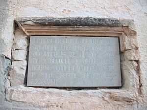 Archivo:Cotalba, làpida fundacional, rèplica.