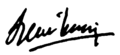 Firma de Luis Monje Ciruelo