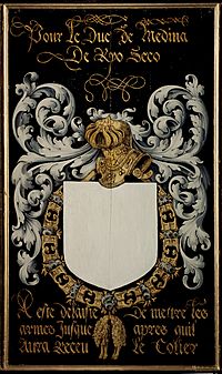 Archivo:Gent, Sint-Baafskathedraal blazoen Duc de Medina de Ryo Seco B STB 433 219