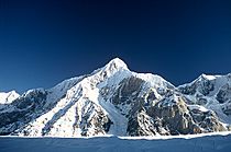Gorkiy Peak from South Inylchek Glacier