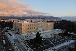 Archivo:Hellenic Parliament from high above
