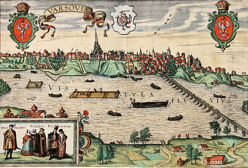 Hogenberg View of Warsaw