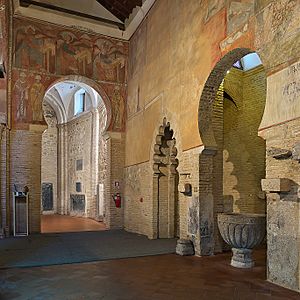 Iglesia de San Román (Toledo). Nave de la Epístola, pinturas