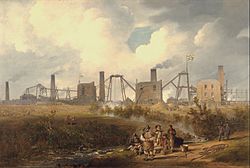 Archivo:John Wilson Carmichael - A View of Murton Colliery near Seaham, County Durham - Google Art Project