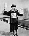 Kitty Marion in USA selling BC Review in 1925