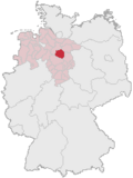 Lage des Landkreises Celle in Deutschland